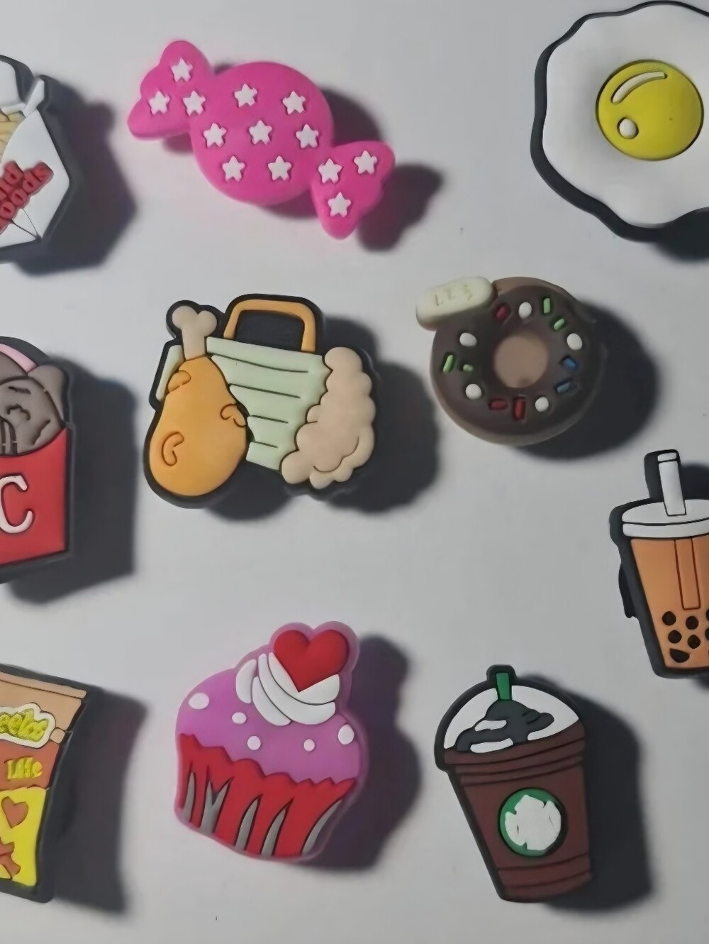 Food Shoe Charms for Crocs Chick fil A Dunkin Donuts - Picture 4 of 6